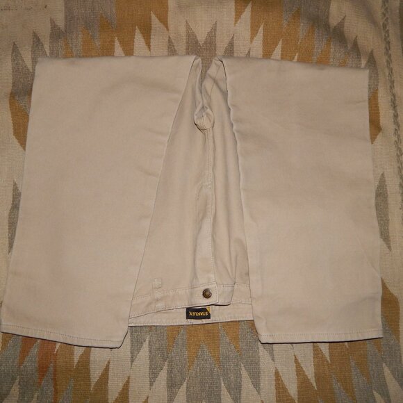 Stanley 38 x 32 (measure 31) Tan 100% Cotton Shell - Flannel Lined Cargo Pants - Picture 7 of 7